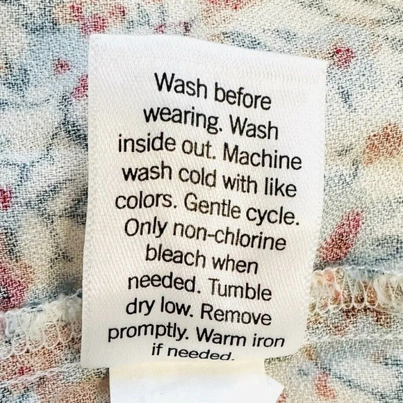 NWT SONOMA Women Long Sleeve Keyhole Neck Pullover Floral Shirt Plus Size 4X - Picture 11 of 11